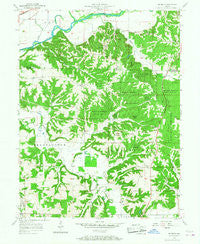 Modesto Indiana Historical topographic map, 1:24000 scale, 7.5 X 7.5 Minute, Year 1957