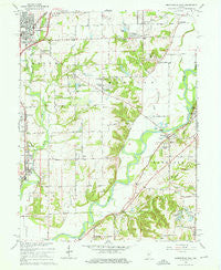 Mooresville East Indiana Historical topographic map, 1:24000 scale, 7.5 X 7.5 Minute, Year 1965