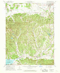 Morgantown Indiana Historical topographic map, 1:24000 scale, 7.5 X 7.5 Minute, Year 1961