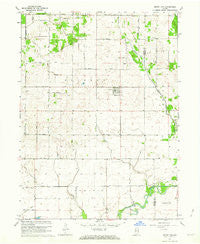 Mount Ayr Indiana Historical topographic map, 1:24000 scale, 7.5 X 7.5 Minute, Year 1961
