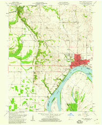 Mount Vernon Indiana Historical topographic map, 1:24000 scale, 7.5 X 7.5 Minute, Year 1957