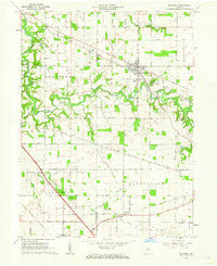 Mulberry Indiana Historical topographic map, 1:24000 scale, 7.5 X 7.5 Minute, Year 1961