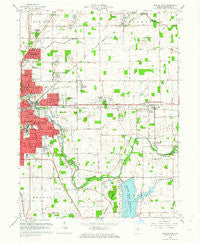 Muncie East Indiana Historical topographic map, 1:24000 scale, 7.5 X 7.5 Minute, Year 1962