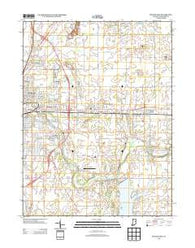 Muncie East Indiana Historical topographic map, 1:24000 scale, 7.5 X 7.5 Minute, Year 2013