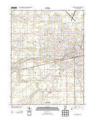 Muncie West Indiana Historical topographic map, 1:24000 scale, 7.5 X 7.5 Minute, Year 2013