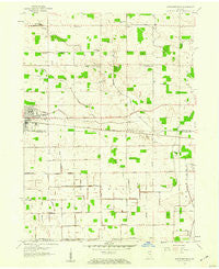 Nappanee East Indiana Historical topographic map, 1:24000 scale, 7.5 X 7.5 Minute, Year 1958