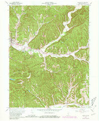 Nashville Indiana Historical topographic map, 1:24000 scale, 7.5 X 7.5 Minute, Year 1961