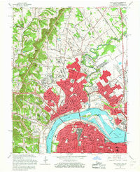 New Albany Indiana Historical topographic map, 1:24000 scale, 7.5 X 7.5 Minute, Year 1965