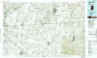 New Castle Indiana Historical topographic map, 1:100000 scale, 30 X 60 Minute, Year 1986