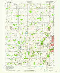 New Castle West Indiana Historical topographic map, 1:24000 scale, 7.5 X 7.5 Minute, Year 1960