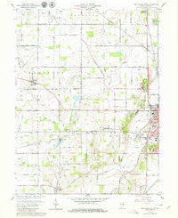 New Castle West Indiana Historical topographic map, 1:24000 scale, 7.5 X 7.5 Minute, Year 1960