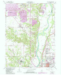 New Goshen Indiana Historical topographic map, 1:24000 scale, 7.5 X 7.5 Minute, Year 1963