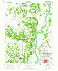 New Goshen Indiana Historical topographic map, 1:24000 scale, 7.5 X 7.5 Minute, Year 1963