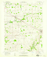 New Ross Indiana Historical topographic map, 1:24000 scale, 7.5 X 7.5 Minute, Year 1957