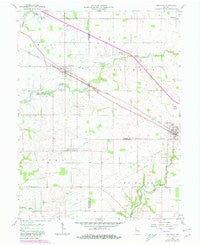 New Ross Indiana Historical topographic map, 1:24000 scale, 7.5 X 7.5 Minute, Year 1957