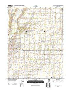 New Castle East Indiana Historical topographic map, 1:24000 scale, 7.5 X 7.5 Minute, Year 2013