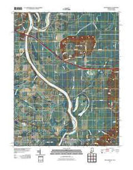 New Harmony Indiana Historical topographic map, 1:24000 scale, 7.5 X 7.5 Minute, Year 2010