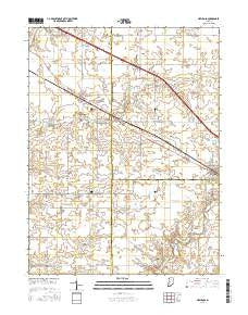 New Ross Indiana Current topographic map, 1:24000 scale, 7.5 X 7.5 Minute, Year 2016
