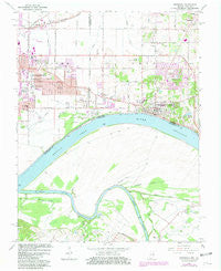 Newburgh Indiana Historical topographic map, 1:24000 scale, 7.5 X 7.5 Minute, Year 1964