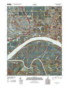 Newburgh Indiana Historical topographic map, 1:24000 scale, 7.5 X 7.5 Minute, Year 2010