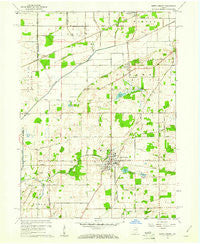 North Liberty Indiana Historical topographic map, 1:24000 scale, 7.5 X 7.5 Minute, Year 1958