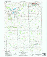 North Manchester South Indiana Historical topographic map, 1:24000 scale, 7.5 X 7.5 Minute, Year 1961