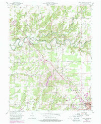 North Vernon Indiana Historical topographic map, 1:24000 scale, 7.5 X 7.5 Minute, Year 1957