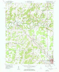 North Vernon Indiana Historical topographic map, 1:24000 scale, 7.5 X 7.5 Minute, Year 1957