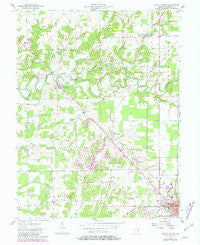 North Vernon Indiana Historical topographic map, 1:24000 scale, 7.5 X 7.5 Minute, Year 1957