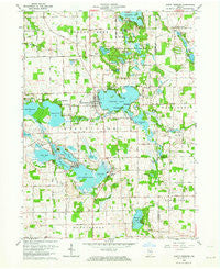 North Webster Indiana Historical topographic map, 1:24000 scale, 7.5 X 7.5 Minute, Year 1962