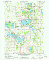North Webster Indiana Historical topographic map, 1:24000 scale, 7.5 X 7.5 Minute, Year 1962
