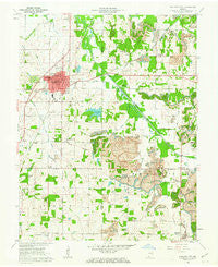 Oakland City Indiana Historical topographic map, 1:24000 scale, 7.5 X 7.5 Minute, Year 1961