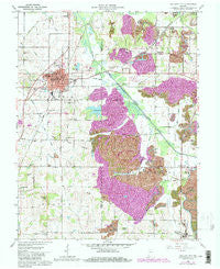 Oakland City Indiana Historical topographic map, 1:24000 scale, 7.5 X 7.5 Minute, Year 1961