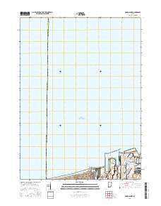 Ogden Dunes Indiana Current topographic map, 1:24000 scale, 7.5 X 7.5 Minute, Year 2016