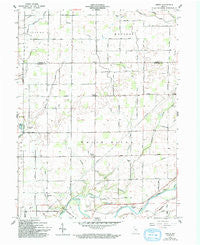 Omega Indiana Historical topographic map, 1:24000 scale, 7.5 X 7.5 Minute, Year 1961