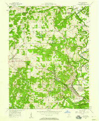 Oolitic Indiana Historical topographic map, 1:24000 scale, 7.5 X 7.5 Minute, Year 1957