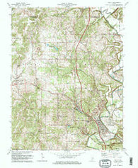 Oolitic Indiana Historical topographic map, 1:24000 scale, 7.5 X 7.5 Minute, Year 1978