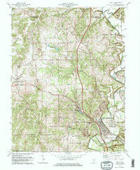 Oolitic Indiana Historical topographic map, 1:24000 scale, 7.5 X 7.5 Minute, Year 1978