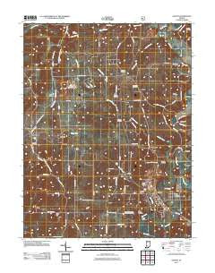 Oolitic Indiana Historical topographic map, 1:24000 scale, 7.5 X 7.5 Minute, Year 2011