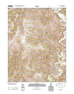 Oolitic Indiana Historical topographic map, 1:24000 scale, 7.5 X 7.5 Minute, Year 2013