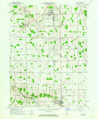Ossian Indiana Historical topographic map, 1:24000 scale, 7.5 X 7.5 Minute, Year 1962