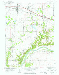 Otterbein Indiana Historical topographic map, 1:24000 scale, 7.5 X 7.5 Minute, Year 1961