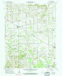 Otwell Indiana Historical topographic map, 1:24000 scale, 7.5 X 7.5 Minute, Year 1961