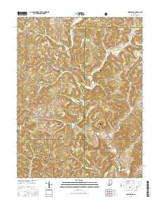 Owensburg Indiana Current topographic map, 1:24000 scale, 7.5 X 7.5 Minute, Year 2016