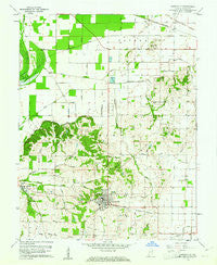 Owensville Indiana Historical topographic map, 1:24000 scale, 7.5 X 7.5 Minute, Year 1959