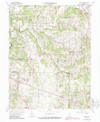 Palmyra Indiana Historical topographic map, 1:24000 scale, 7.5 X 7.5 Minute, Year 1966
