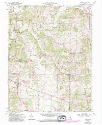 Palmyra Indiana Historical topographic map, 1:24000 scale, 7.5 X 7.5 Minute, Year 1966