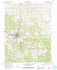 Paoli Indiana Historical topographic map, 1:24000 scale, 7.5 X 7.5 Minute, Year 1970