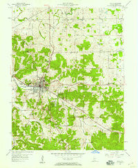 Paoli Indiana Historical topographic map, 1:24000 scale, 7.5 X 7.5 Minute, Year 1957