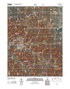 Paoli Indiana Historical topographic map, 1:24000 scale, 7.5 X 7.5 Minute, Year 2010